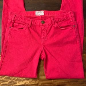 Current/Elliott The Ankle Skinny Jeans Hot Pink